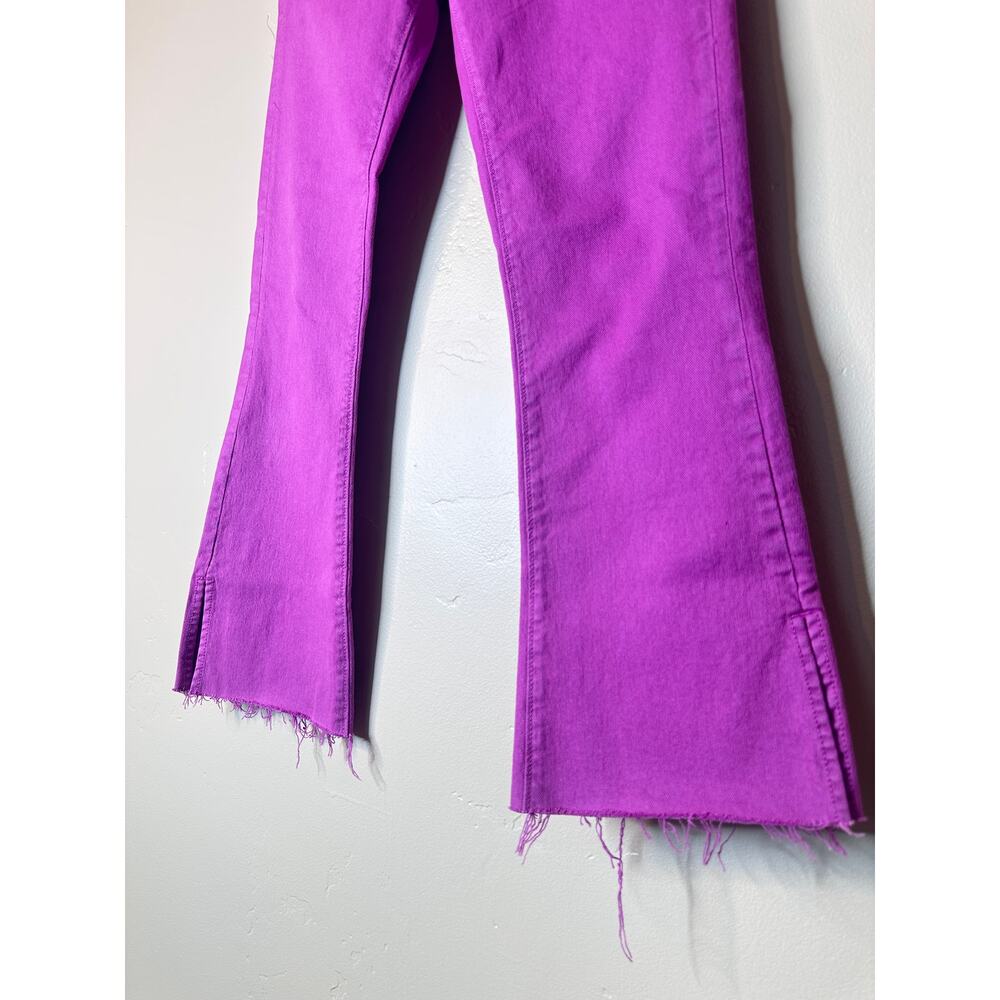 LOFT The Kick Crop Curvy Vent Hem High Rise Jeans in Sugar Plum PINK 25/0 - Picture 4 of 7